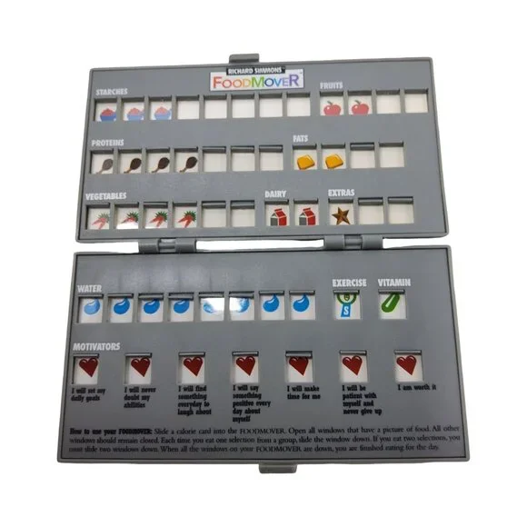 Richard Simmons Food Mover/Diet Aid/Food Tracker/Positive Affirmations/Water Tra - Picture 10 of 11